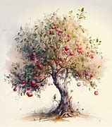 Image result for Apple Tree Watercolor