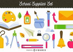 Image result for School Supplies Vector