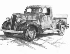 Image result for Old Truck Pencil Drawings