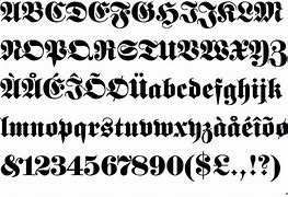 Image result for Old World German Font