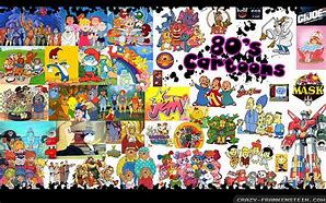 Image result for 80s Cartoon Collage Outline