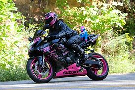 Image result for Motorcycle Girl On Pink Yamaha Ninja