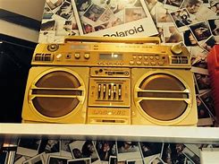 Image result for Gold Boombox