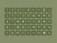 Image result for Cute Icons Aesthetic Green