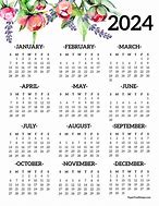 Image result for 2024 Calendar Pretty