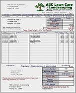 Image result for Free Landscaping Invoice Template