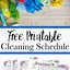 Image result for Cleaning Schedule Calendar