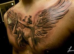 Image result for Guardian Angel Chest Tattoos