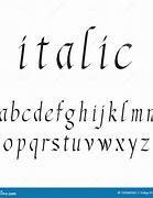 Image result for Italic Letters