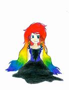 Image result for Rainbow Hair Anime Back View