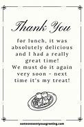 Image result for Thank You for a Great Lunch