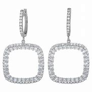 Image result for 18K Square Diamond Earrings