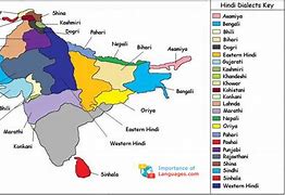 Image result for Map of Hindi Speaking Countries