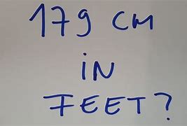 Image result for 179 Cm to Feet