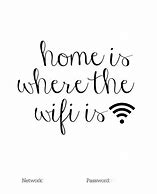 Image result for Printed Home Wi-Fi Sign