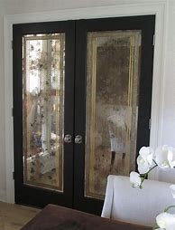 Image result for Antiqued Mirror Door