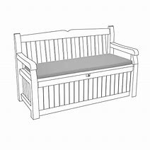 Image result for Plastic Outdoor Storage Bench Seat