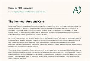 Image result for Internet Pros and Cons Essay