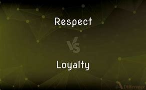 Image result for Respect vs Loyalty