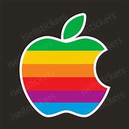 Image result for Apple Rainbow Sticker