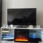Image result for White Farmhouse TV Stand with Fireplace