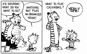 Image result for calvin and hobbes calvinball