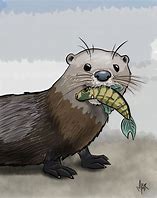 Image result for Sea Otter Digital Art