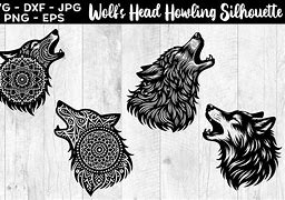 Image result for Wolf Head Howling Silhouette SVG