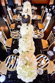 Image result for Black and Gold Birthday Party Theme