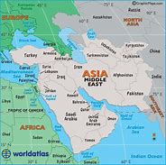 Image result for Middle East Map Countries Labeled