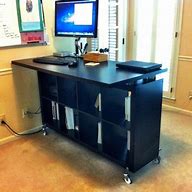 Image result for Sit to Stand Adjustable Desk Riser