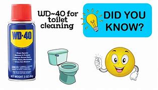 Image result for WD-40 to Clean Toilet