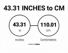 Image result for 43 Cm to Inches