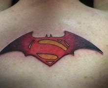 Image result for Superman V Batman Logo Tattoo