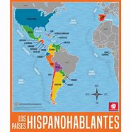 Image result for Spanish-speaking Countries in Latin America Map