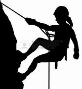 Image result for Silhouette of Girl Abseiling