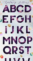 Image result for Galaxy Text Alphabet