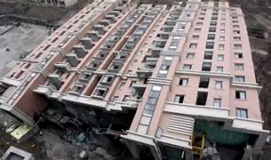 Image result for Collapsed Chinese Building