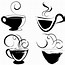 Image result for Coffee Cup Clip Art Black