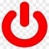 Image result for Minimal Red Power Button Icon