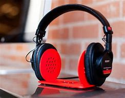 Image result for Toshiba Headphones Red with Speaker