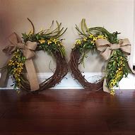 Image result for Double Wreath Over Door Hanger