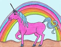 Image result for Rainbow Unicorn Drawing