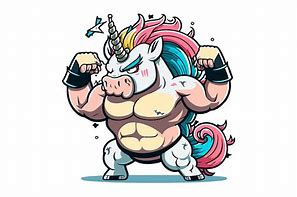 Image result for Funny Unicorn Muscle