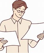 Image result for A Person Holding a Paper