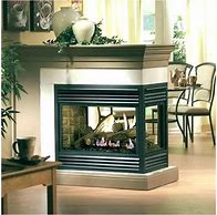Image result for Double Sided Electric Fireplace Insert