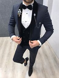 Image result for Black and Blue Wedding Tuxedo