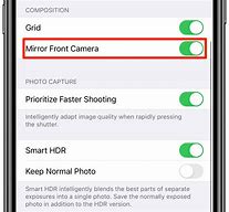 Image result for Mirror Front Camera iPhone