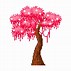 Image result for Cherry Blossom Flower Pixel Art