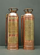 Image result for Small Brass Fire Extinguisher in Box